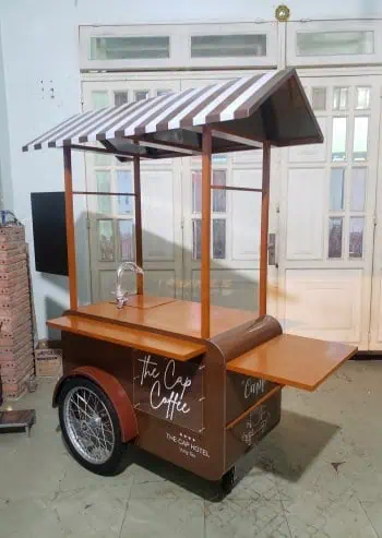 Xe cà phê inox