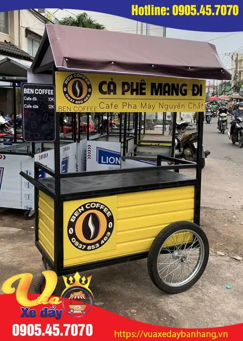 Kích thước xe cà phê