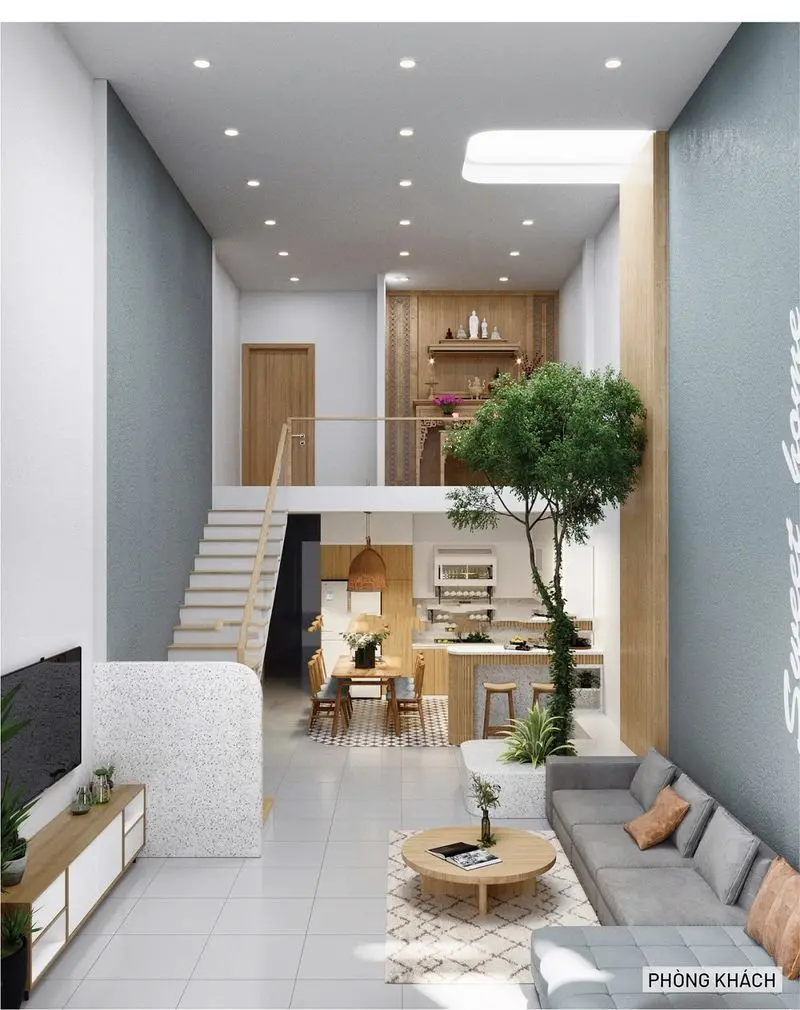 Nhà nhỏ gọn có gác lửng