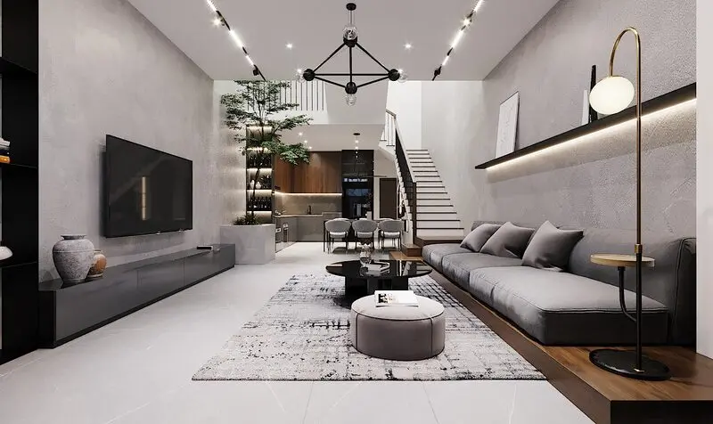 Không gian nội thất hiện đại, tối giản