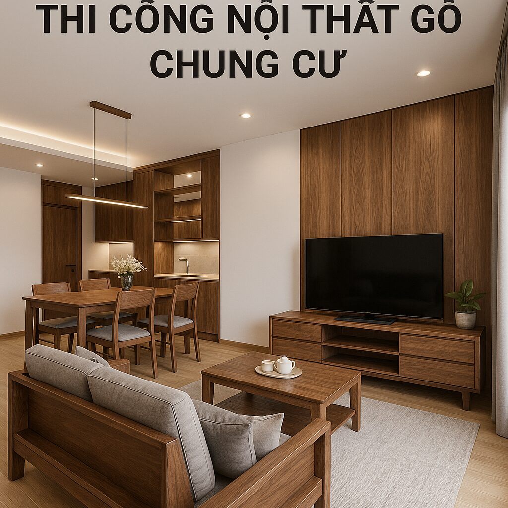 Những Lưu Ý Khi Thi Công Nội Thất Gỗ Chung Cư Bluecons