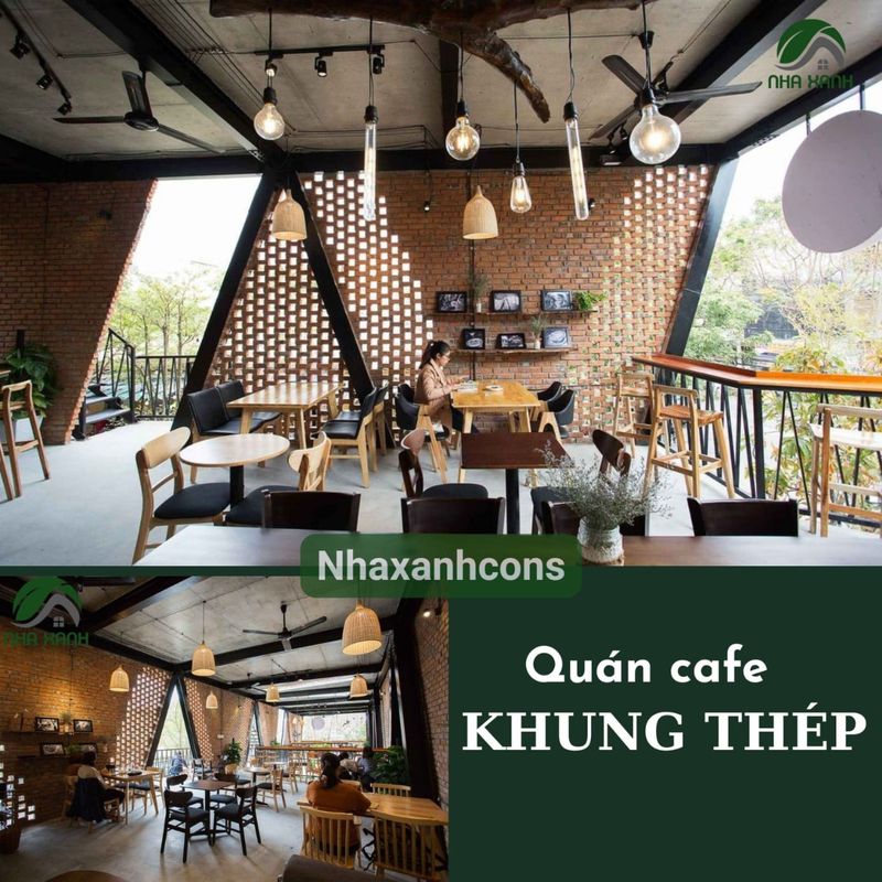 Quán cafe khung thép tại Đồng Nai