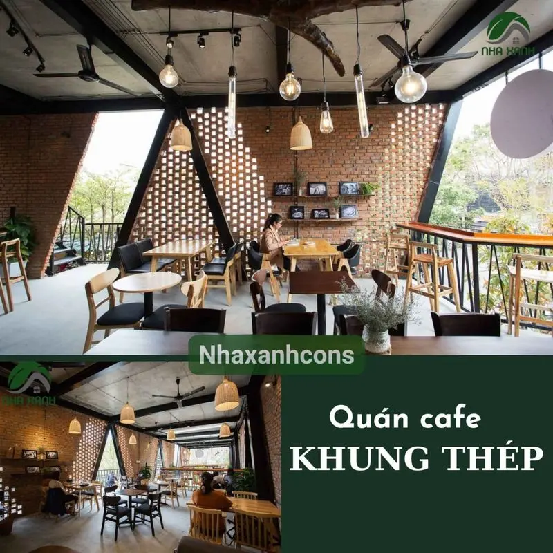 Quán cafe khung thép tại Đồng Nai