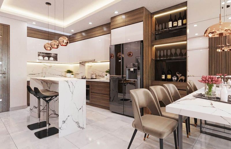 Nội thất phòng bếp nhà phố đẹp
