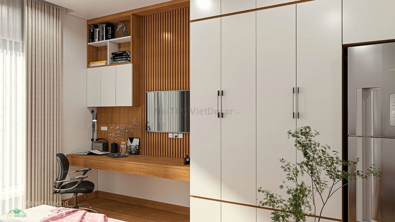 thi công nội thất gỗ căn hộ hoàn thiện 11 Hình ảnh 1