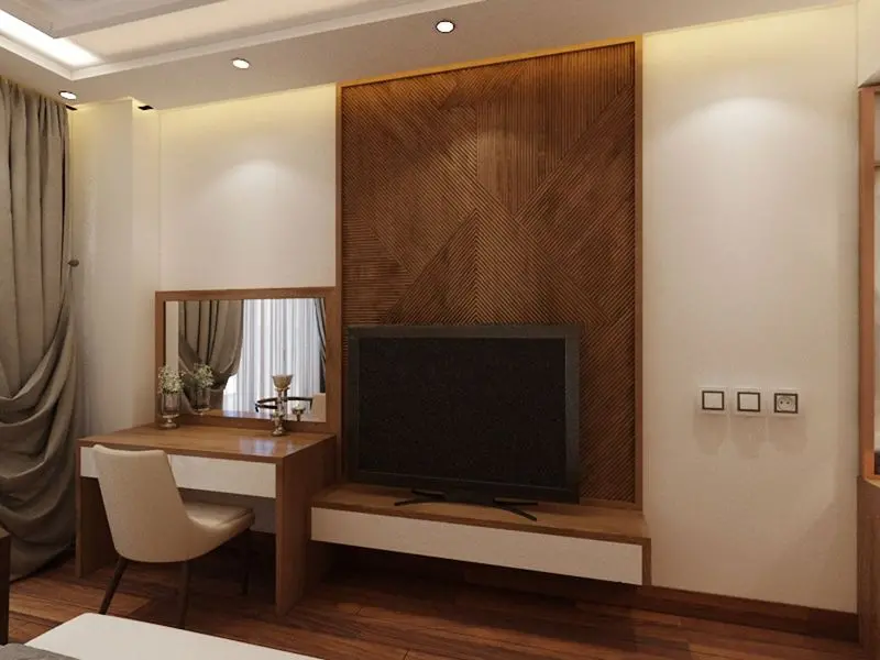 Phong mẫu khách sạn gỗ công nghiệp