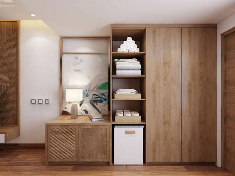Phong mẫu khách sạn gỗ công nghiệp