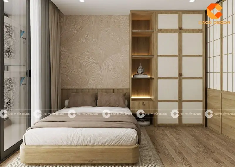 Giường ngủ phong cách Japandi đẹp