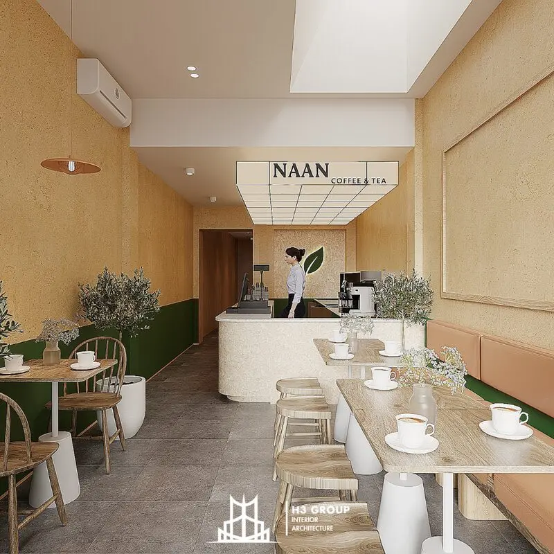 Quán cafe phong cách hiện đại và tối giản