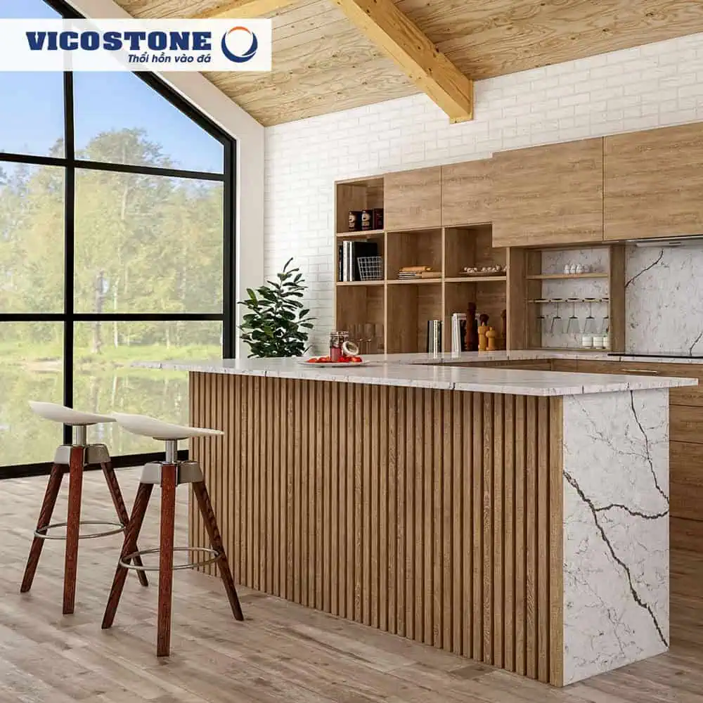Quầy bar đẹp với đá Vicostone