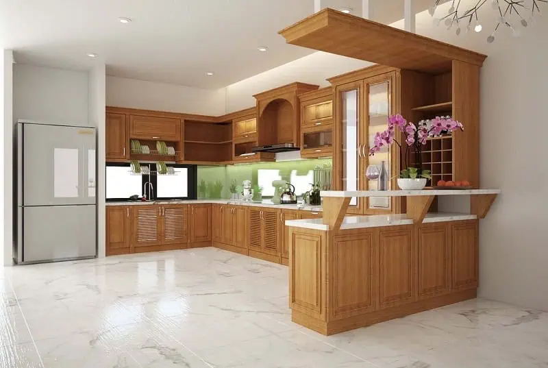 Khu vực phục vụ đồ ăn hiện đại và tiện nghi