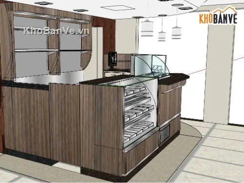 quay bar bep sketchup laho i8We