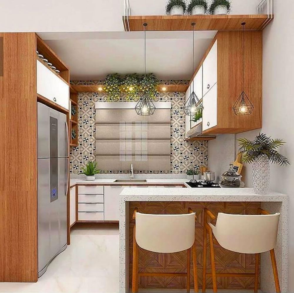 Mẫu phòng bếp có quầy bar