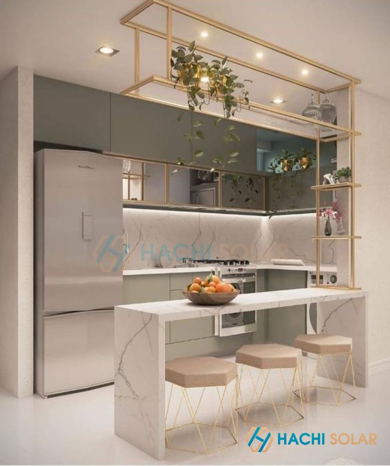 Thiết kế quầy bar nhỏ gọn cho bếp
