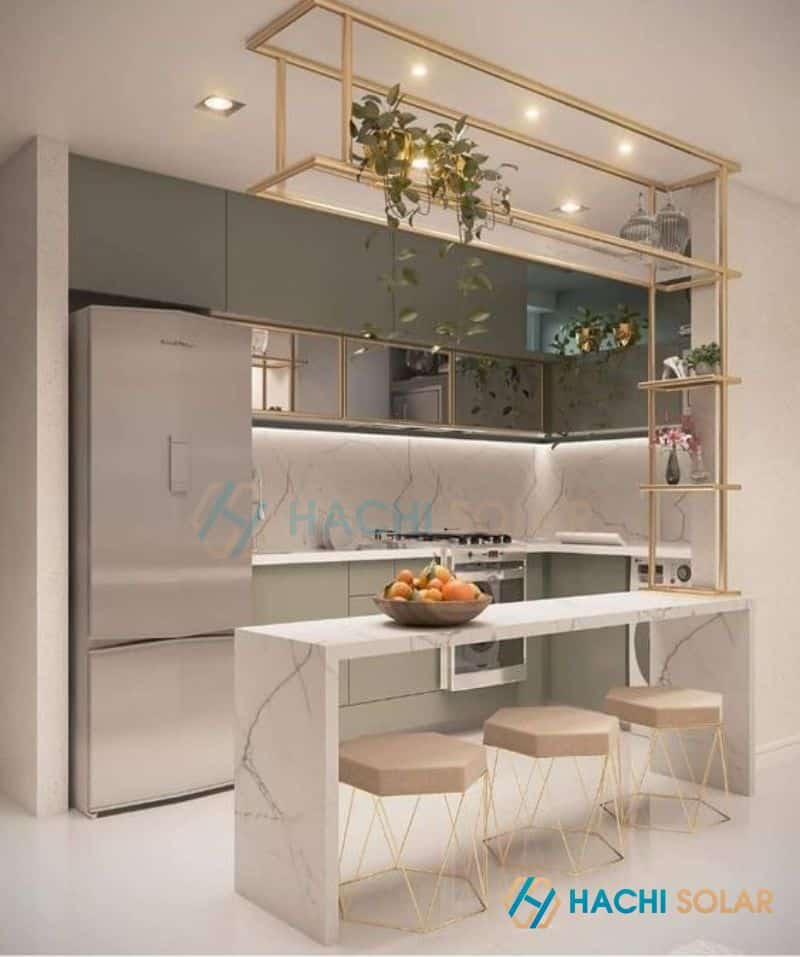 Quầy bar bếp hiện đại và tiện nghi