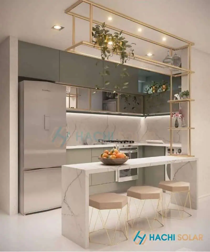 Quầy bar bếp hiện đại và tiện nghi