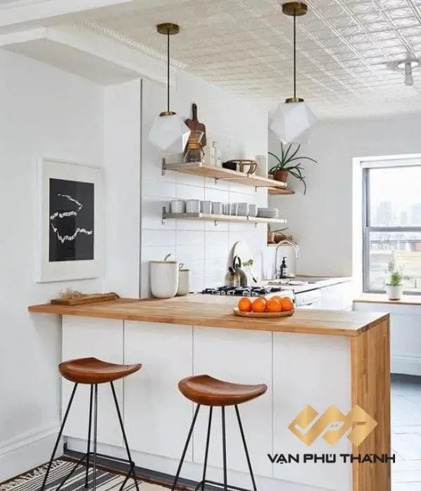 Quầy bar với không gian lưu trữ