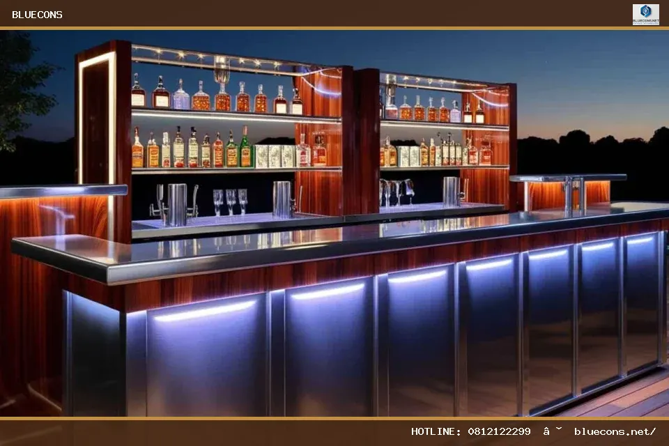 Quầy bar di động – hình ảnh Bluecons