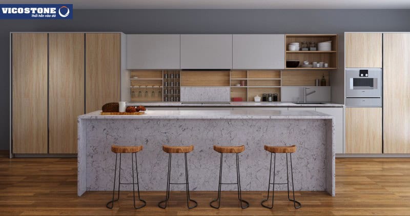 Quầy bar bếp bằng đá granite