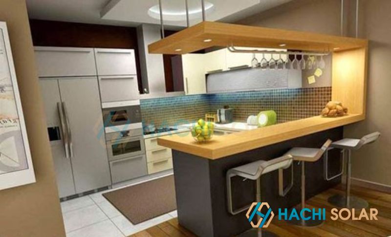 Quầy bar màu sắc tươi sáng