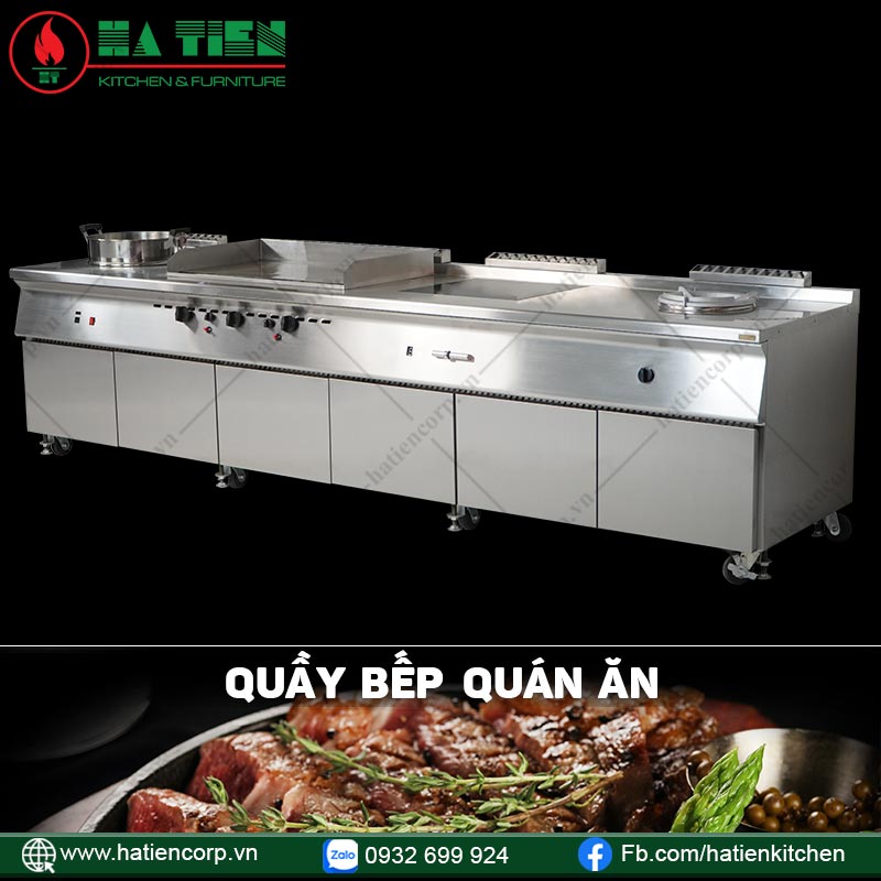Bếp dạng quầy cho quán ăn
