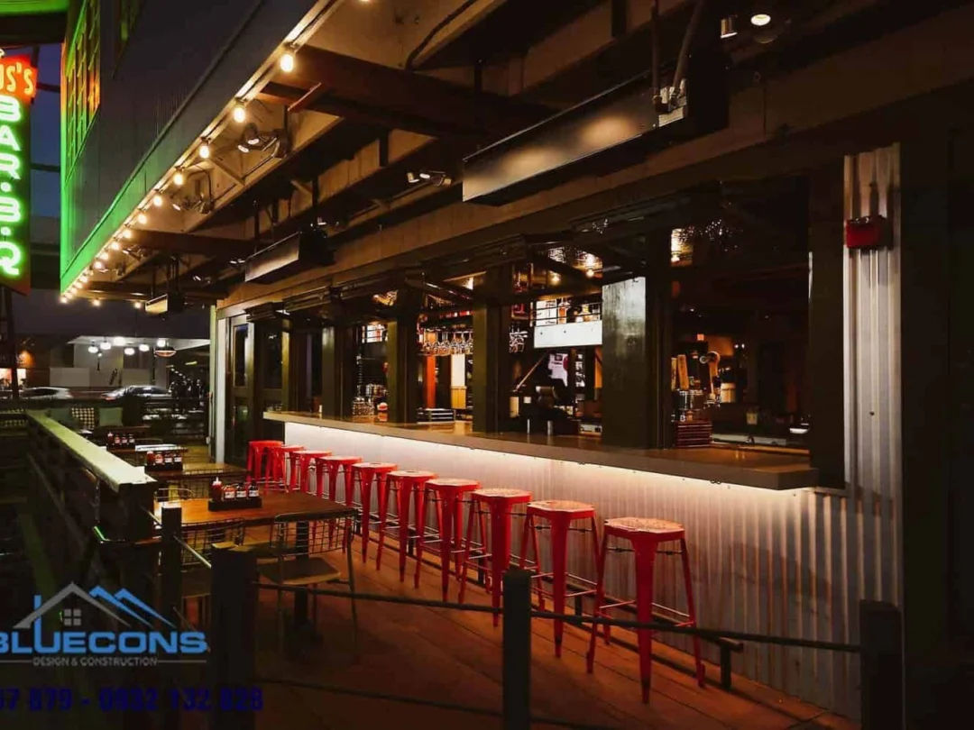 quầy cafe ngoài trời – hình ảnh Bluecons