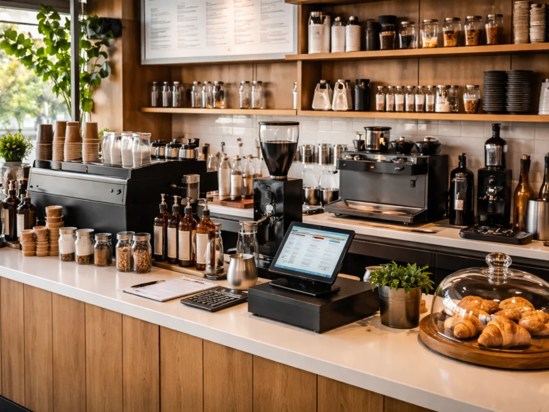 quầy cafe tăng hiệu quả vận hành – ảnh minh họa