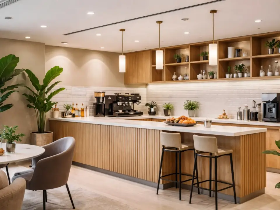 quầy cafe văn phòng – hình ảnh Bluecons