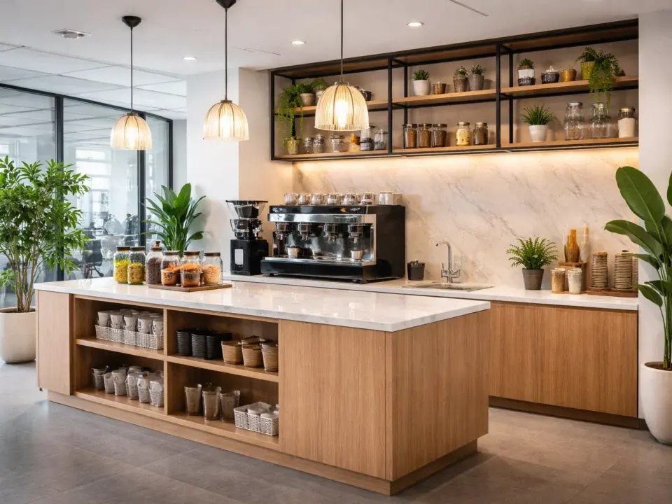 quầy cafe văn phòng – hình ảnh Bluecons