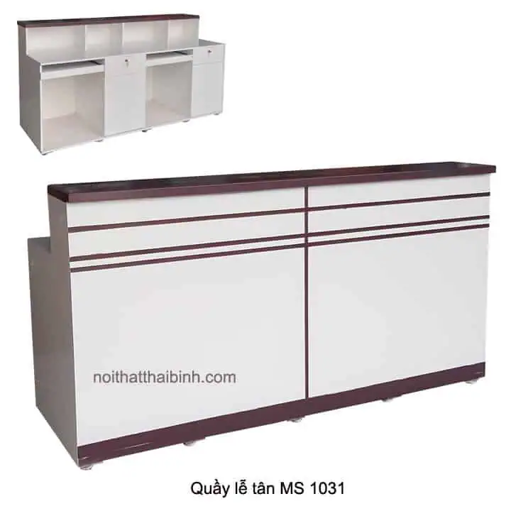 Quầy lễ tân hiện đại 2m