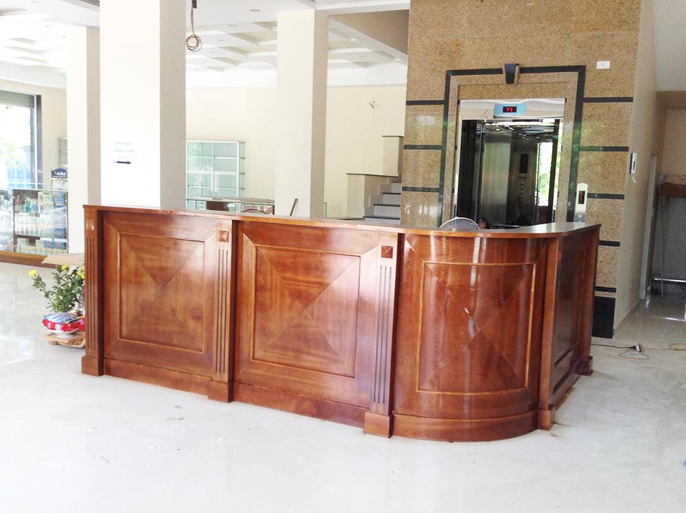 Quầy lễ tân đa dạng kiểu dáng