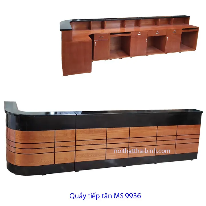 Quầy lễ tân tối giản