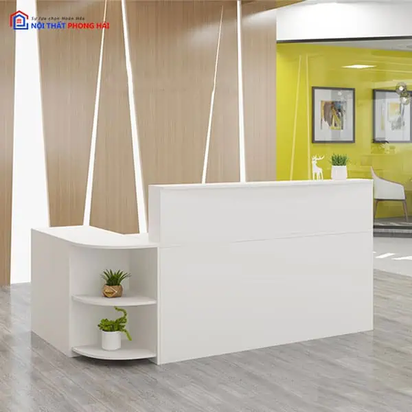 Quầy lễ tân gỗ công nghiệp