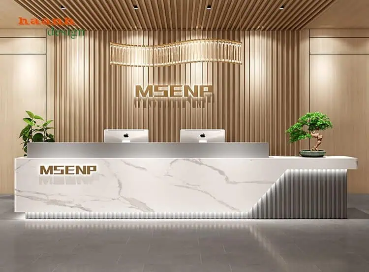 Quầy lễ tân đẹp
