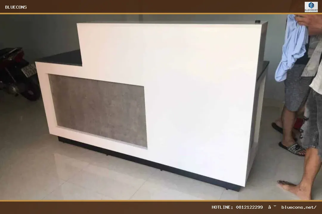 Quầy lễ tân đẹp giá rẻ – hình ảnh Bluecons