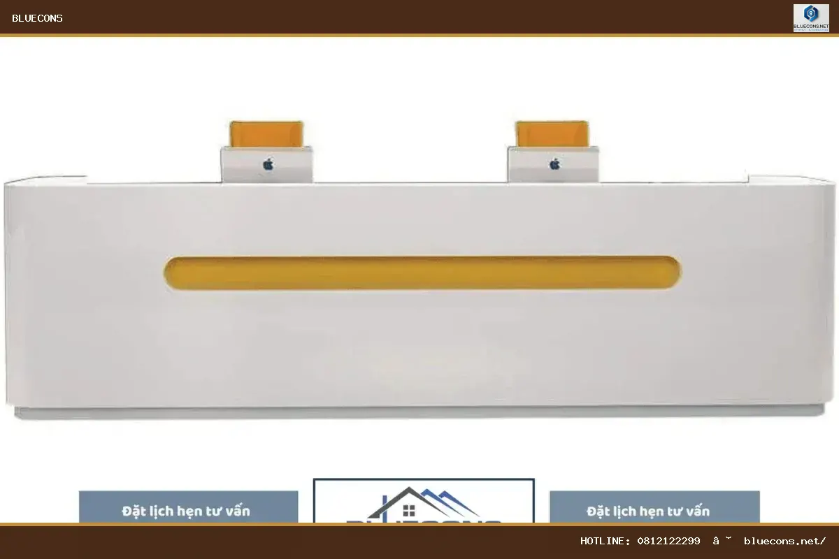 Quầy lễ tân đơn giản đẹp – hình ảnh Bluecons