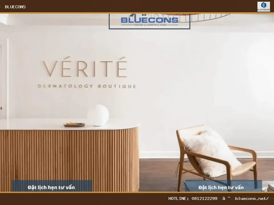 Quầy lễ tân đơn giản đẹp – hình ảnh Bluecons