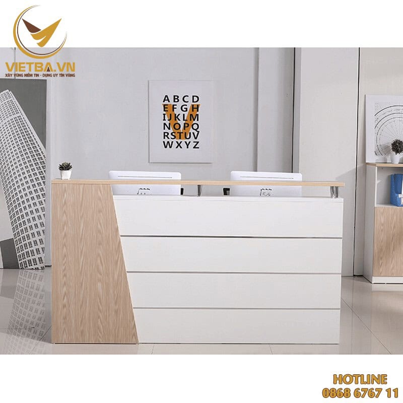 Quầy lễ tân hình chữ nhật