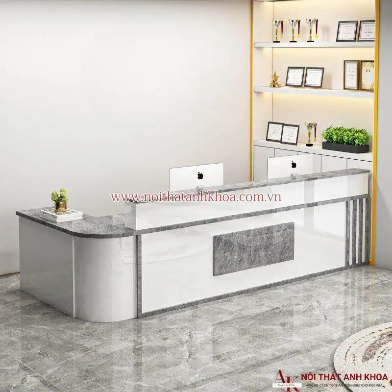 Quầy lễ tân hiện đại đẹp giá rẻ