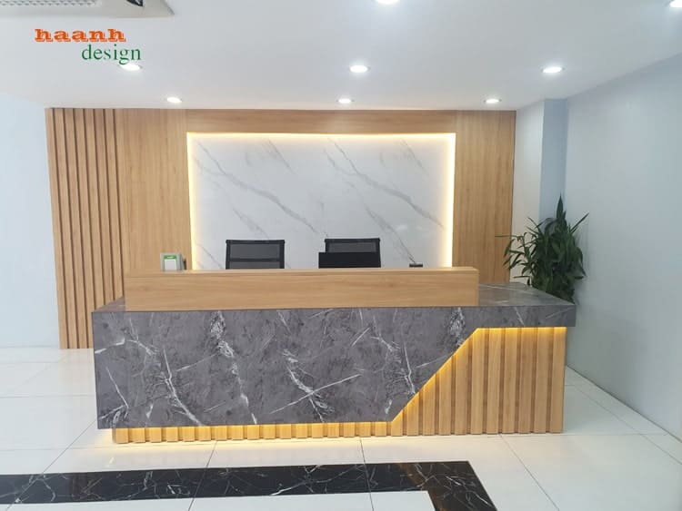 Quầy lễ tân tích hợp công nghệ