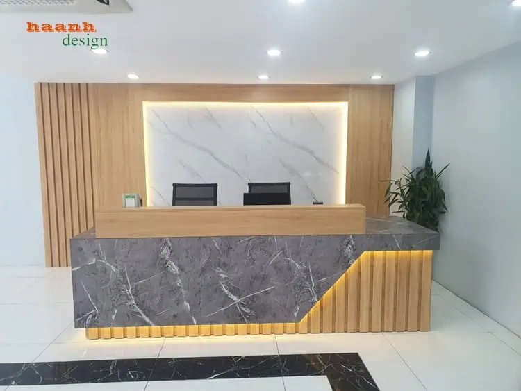 Quầy lễ tân tích hợp công nghệ