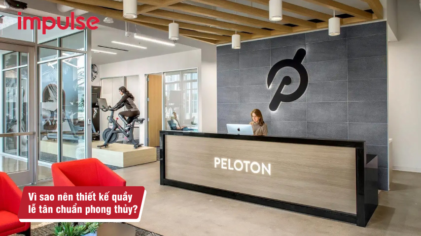 Mẫu thiết kế quầy lễ tân phòng tập gym