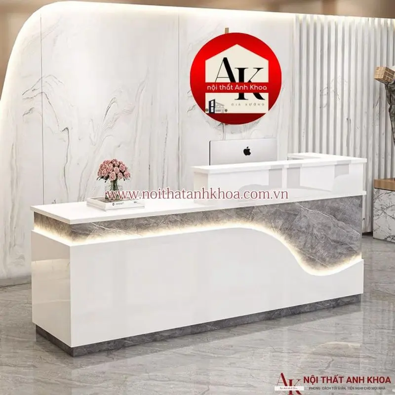 Quầy lễ tân khách sạn đẹp hiện đại tại TP.HCM