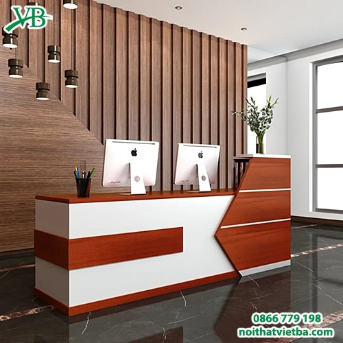Mẫu quầy lễ tân mini đẹp