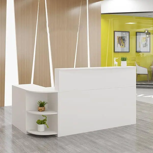 Quầy lễ tân gỗ hiện đại