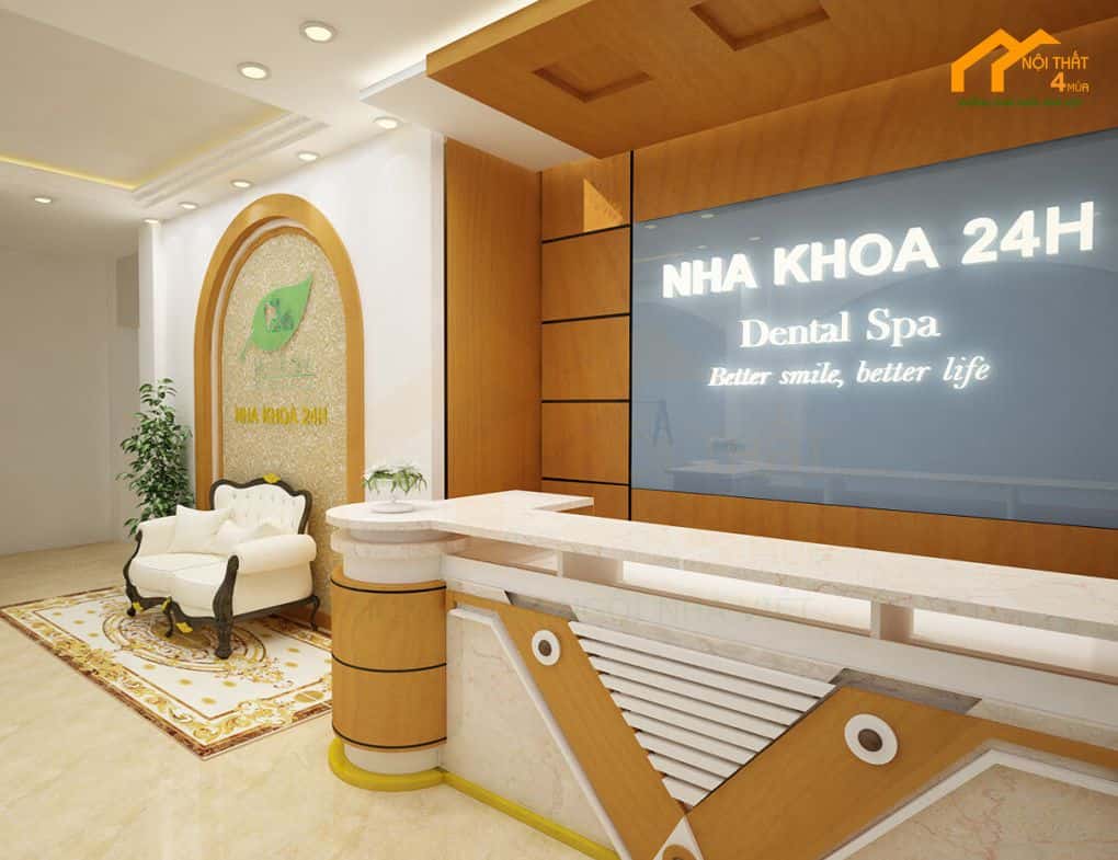 Cách bố trí quầy lễ tân nha khoa chuẩn phong thủy