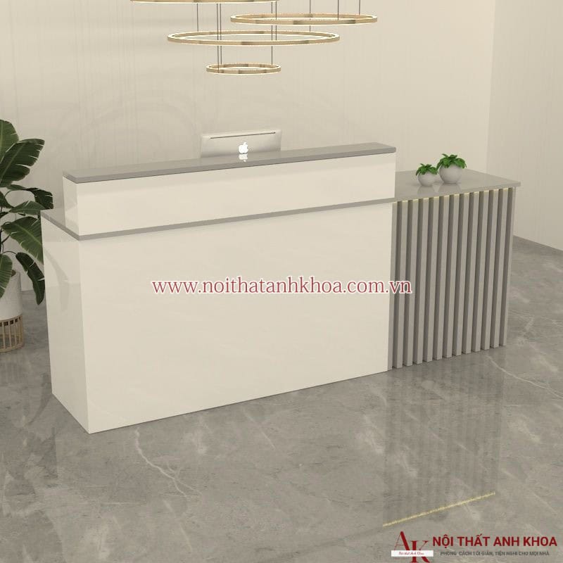 Quầy lễ tân nhỏ đẹp hiện đại