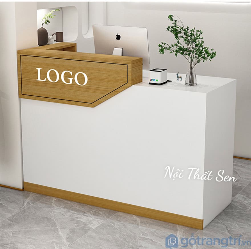 Quầy lễ tân thiết kế nhỏ gọn