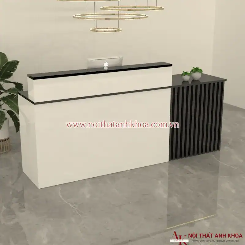 Quầy lễ tân nhỏ đẹp hiện đại sang trọng