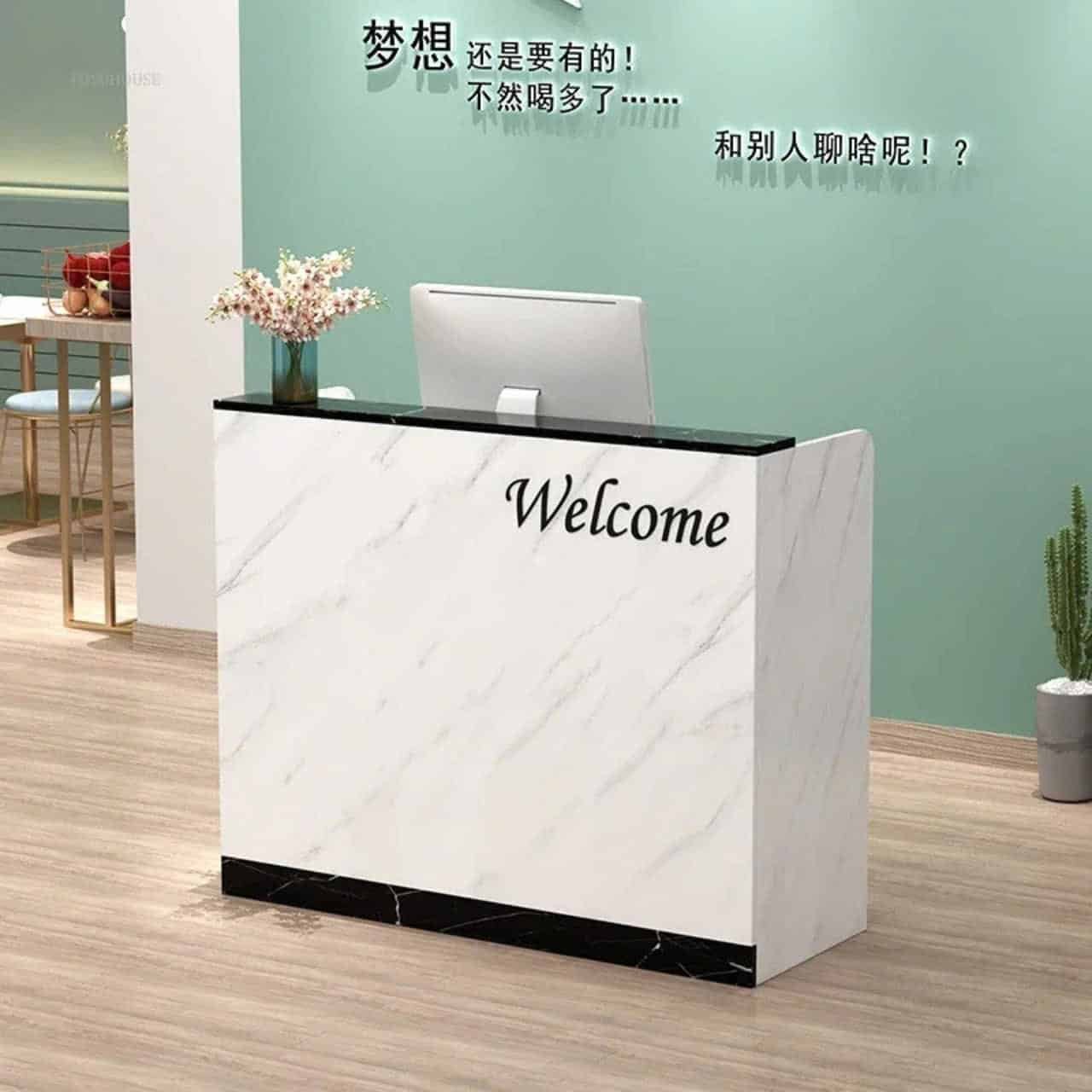 Quầy lễ tân kiểu dáng nhỏ gọn